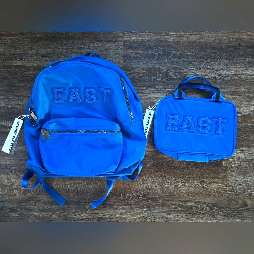 Stoney Clover Lane Berry Blue Backpack & Lunch Tote 💙